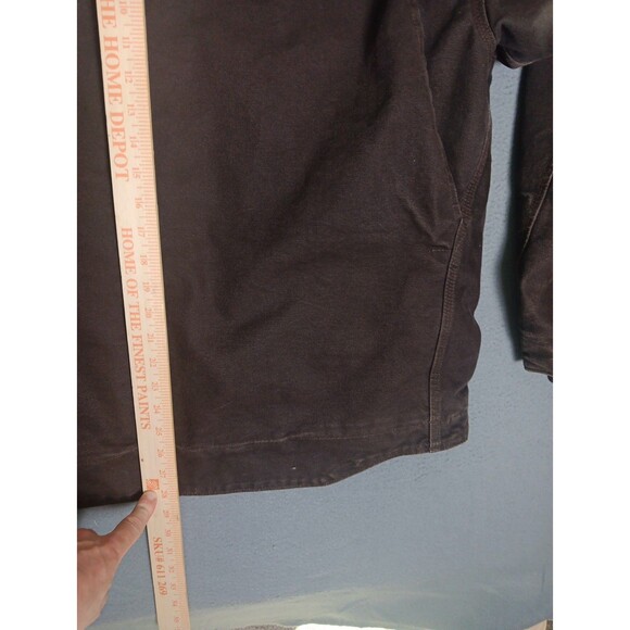 Carhartt Sierra Jacket Sherpa Lined J141 DKB Dark Brown Hood Men’s XL - Picture 15 of 16